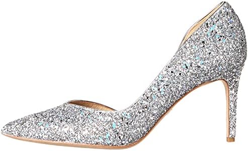 Badgley Mischka Women's Daisy II Pump, Silver Glitter, 7.5 | Image 7