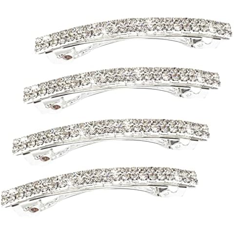 New extension Small Sparkly Rhinestone Bling Hair Clips Cover