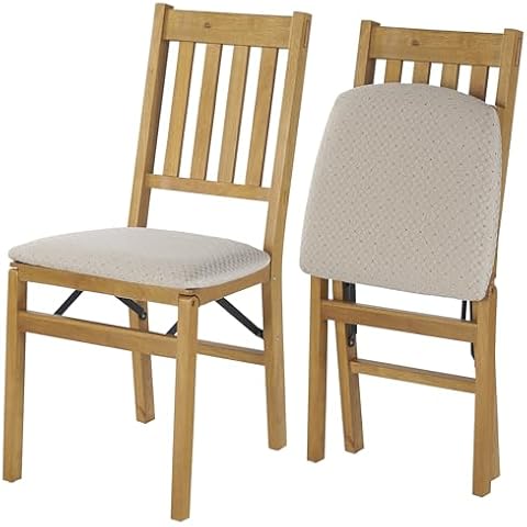 MECO STAKMORE Folding Chairs with Upholstered Seat Cover