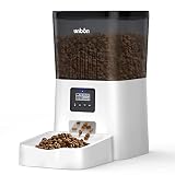 Distributeur Croquettes Chat Automatique, UNBON 4L Distributeur de Nourriture pour Chat Programmable 4 Repas avec Contrôle de Portion et Enregistrement Vocal Mangeoire Automatique pour Chat et Chien