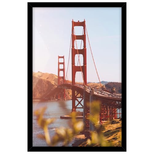 Golden State Art 12x19 Black Frame