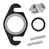 Aoreun Auspuffdichtung Set, Auspuff Stehbolzen Krümmer Dichtung Set, 50ccm 2T Roller Einzylinder Auspuff, Motorrad Auspuffdichtung Universal Auspuffkrümmer,Kompatibel mit Aerox Bw’s,Aerox,Mach-G,Jog-R