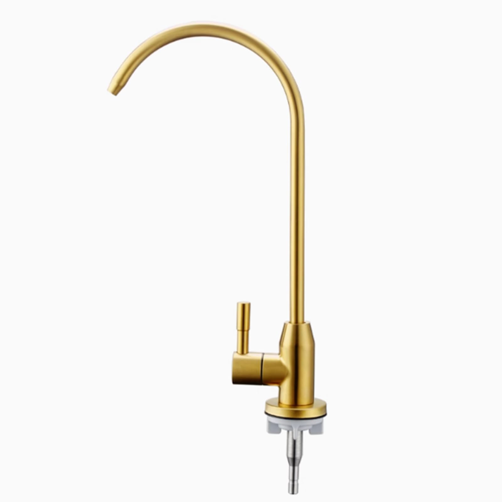 Faucet Gold Swan Neck Faucet Swivel Filter Tap for Kitchen Sink