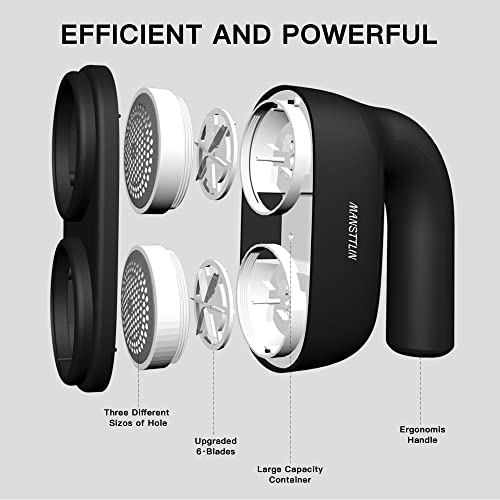 Mansttlin Fabric Shaver And Lint Remover, 7 Pieces Fuzz Remover, Electric Sweater Shaver To Remove Pilling Fuzz Remover, Remove Clothes Fuzz, Lint Balls, Pills, Bobbles #TOP4