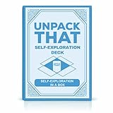 UNPACK THAT Self-Exploration Card Deck Personal Growth Cards - 100 Deep Questions for Self-Discovery, Mindfulness & Emotional Healing | Journal Prompt, for Her