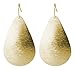 Brushed Gold or Silver Light Weight Teardrop Earring | SPUNKYsoul Collection