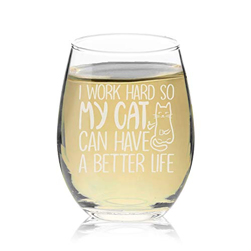 Veracco 15 oz Stemless Wine Glass Funny Birthday Gift for