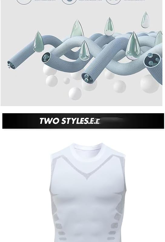Men Compression Sleeveless Workout Tank Top Quick Dry Athletic Breathable Gym Running Undershirts for Training