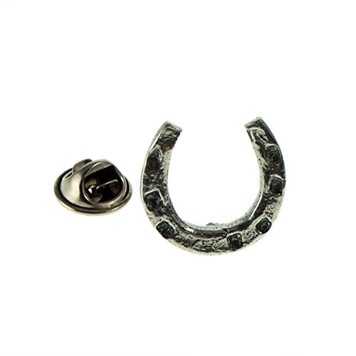 Image of Horseshoe Pewter Lapel Pin Badge