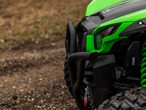 Superatv Front Bumper For 2020+ Kawasaki Teryx Krx 1000 | Wrinkle Black | Made Of Heavy-Duty Carbon Steel | Uv-Resistant Powder Coating | Protects Entire Front End | Rugged Look To Match Your Machine #TOP5