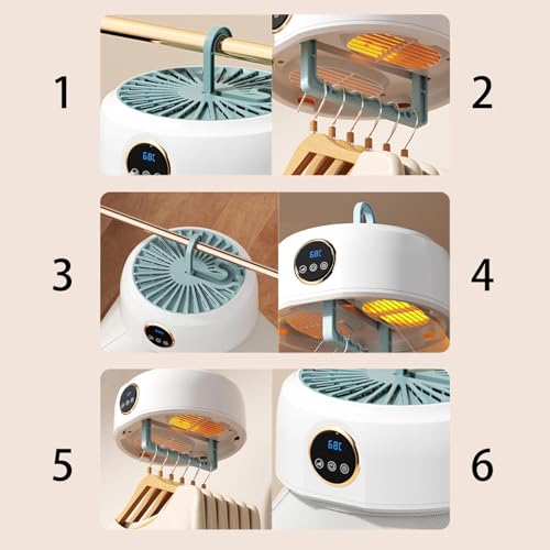 Portable Clothes Dryer, Small Dryer Machine, Electric Clothes Dryer with Remote Dryer&Bag, Mini Laundry Dryers, Suitable for Underwear, Baby Clothes, Light Clothes