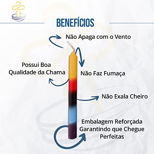 1kg Velas Coloridas Grande 30g