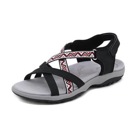 Meik Mangni Sandalias Deportivas Mujer Sandalias de Punta Descubierta Verano Sandalia de Trekking Casuales Antideslizantes Sandalias de Playa,Negro,Tamaño:37 EU