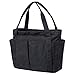Riavika Canvas Weekend Tote Bag Shoulder Bag for Women-Black