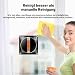 LIECTROUX Fensterreinigungsroboter YW910, doppelter Wassersprüher, intelligenter Glas-Nasswischer, Boden-Fenster-Wand-Roboter-... randloses Arbeiten, AI-Karten-Route, App&Fernsteuerung