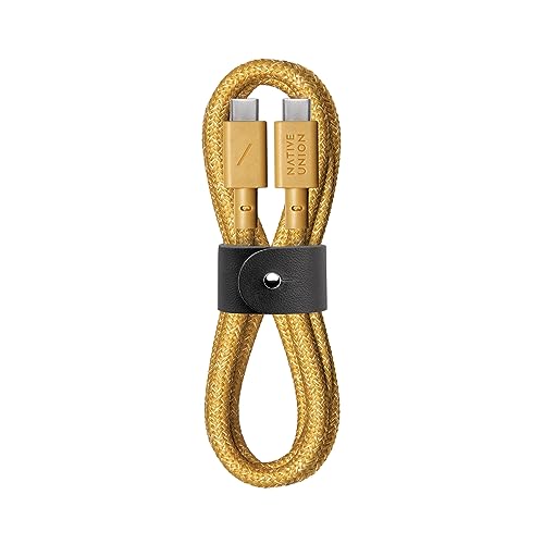 Image of Native Union Type-C Belt Cable - 1.2m Ultra-Strong USB-C to USB-C Charging Cable for iPhone 17/17 Pro/17e, iPhone Air, iPad Pro/Air (M4), MacBook Air (M5), Galaxy S26/S25, Flip/Fold 7 (Kraft)
