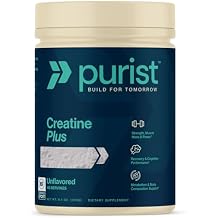 PURIST Protein Creapure Creatine Plus Monohydrate | Workout Powder Supplement | Women Men Muscle Strength Energy Recovery | Clean Nutrition | NSF Certified | Contains Sugar Free Stevia Unflavored