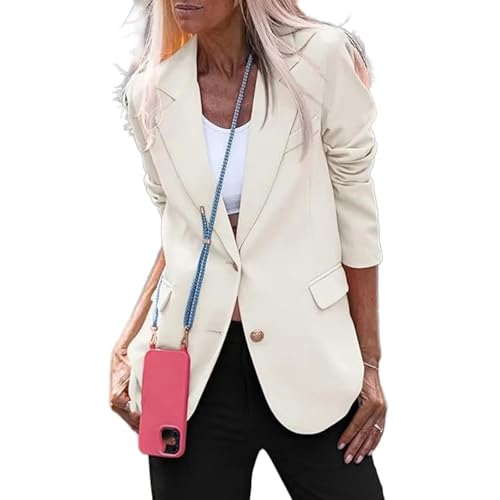 Blazer slim d'automne hiver femme veste de bureau à revers et poches