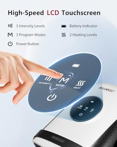 Image of CINCOM Hand Massager with Heat and Compression, Finger and Palm Massage Machine for Pain Relief, Arthritis and Improved Circulation, Gifts for Women (Crow)