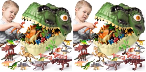 RISUNTOY Dinosaur Toys for Kids 3-5,45PCS Realistic Jurassic Dinosaurs Figures with Eggs&Trees&Fence Playset to Create a Dino World,Educational Figures, Great Gift for Toddler Boys & Girls, Image 1 RISUNTOY Dinosaur Toys for Kids 3-5,45PCS Realistic Jurassic Dinosaurs Figures with Eggs&Trees&Fence Playset to Create a Dino World,Educational Figures, Great Gift for Toddler Boys & Girls, Image 1