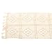 Hemoton Camino de Mesa Vintage Algodón Crochet Encaje Boho Camino de Mesa...