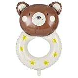 OSDUE Globos de Animal Caminando, Grande Globos de Papel de Animales Oso Pardo Decoración Temática de Fiesta Globo de Animales Divertidos Balloon Animale Walking Animal Globo para Regalo Cumpleaños
