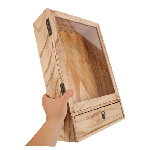 Boîte vitrine pour insectes cadre spécimens présentoir fleurs - 5