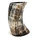 Viking Authentic Medieval Inspired Natural Horn Tankard Handmade Drinking Mug 20 Oz (THOR) (Tumbler)