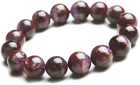 Natural Auralite 23 Crystal Round Bead Stretch Bracelet 14mm