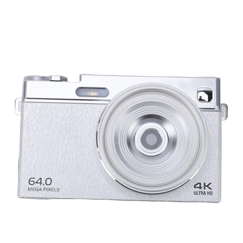 Appareil photo numérique 4K 64 MP Tbest argenté avec zoom 16x