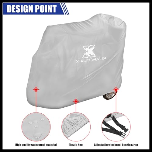 Hihaha Mobility Scooter Cover Waterproof Rain Transport Wheelchair Protection Durable Material - Thumbnail 4