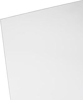 OPTIX Clear Acrylic Plastic Sheet - 0.093 Inch Thick - 18x24 Inch - 1 Pack