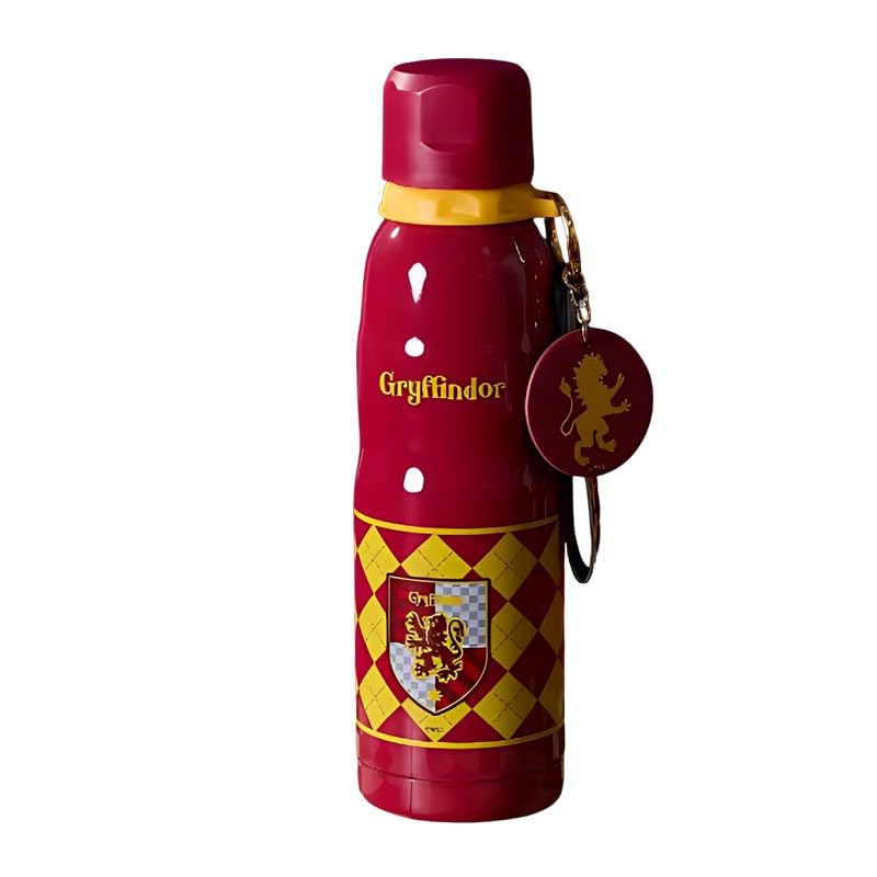 Miniso Harry Potter Lisanslı Charmlı Termos 600 ml Kırmızı