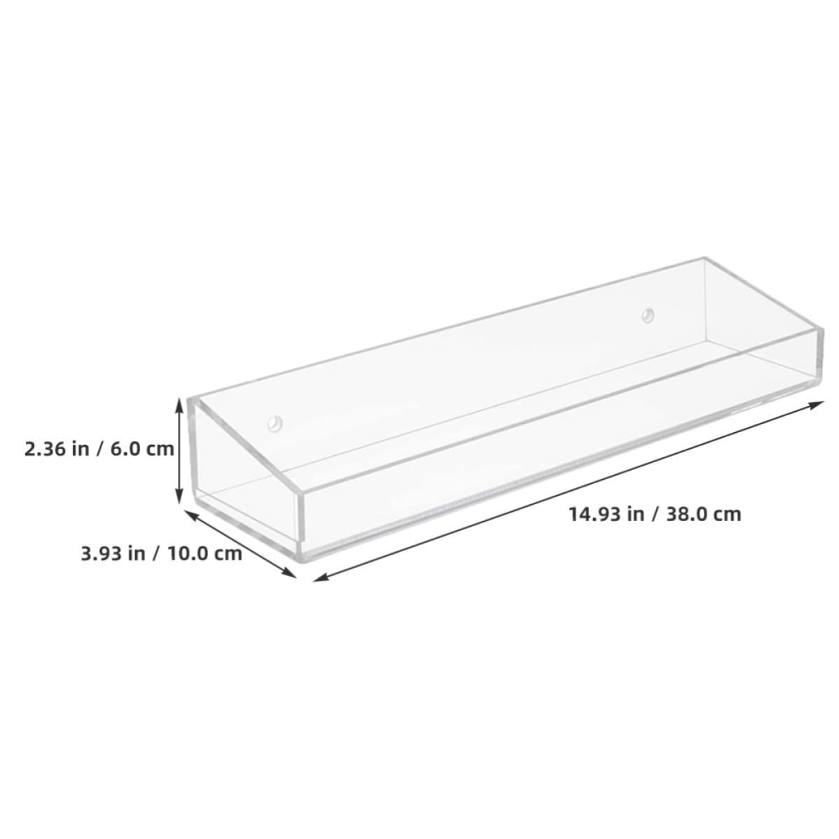 Estante de Almacenamiento de Acrílico para Pared, Cocina y Baño | Organizador Multiuso, Ahorro de Espacio, Resistente Deformación, para Sala y Aseo