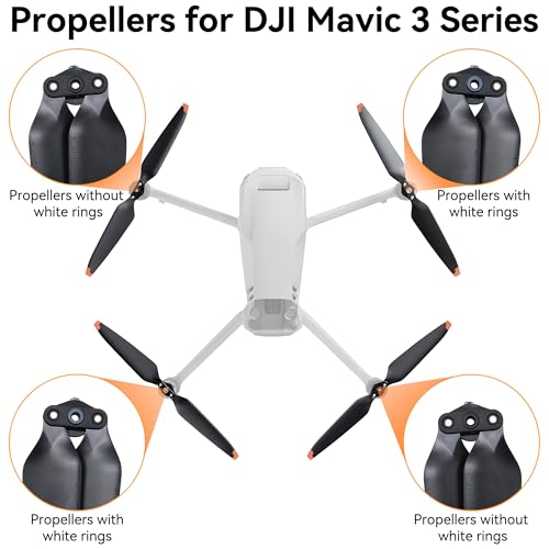 Craznick Mavic 3 Pro Propellers Blades - Low Noise Quick Release Props for Mavic 3 Series, Mavic 3 Pro Cine, Mavic 3 Cine, Mavic 3 Classic Drone Accessories Replacement Parts