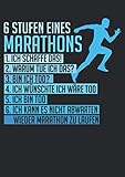 Notizbuch A5 dotted, gepunktet mit Softcover Design: Marathon Geschenk Männer Herren Spruch Running Fitness: 120 dotted (Punktgitter) DIN A5 Seiten