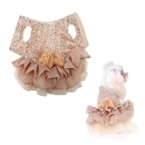 Hundekleid, Polyester Kleid Hund Hochzeit Kleidung Haustierstoff kleine Hund...
