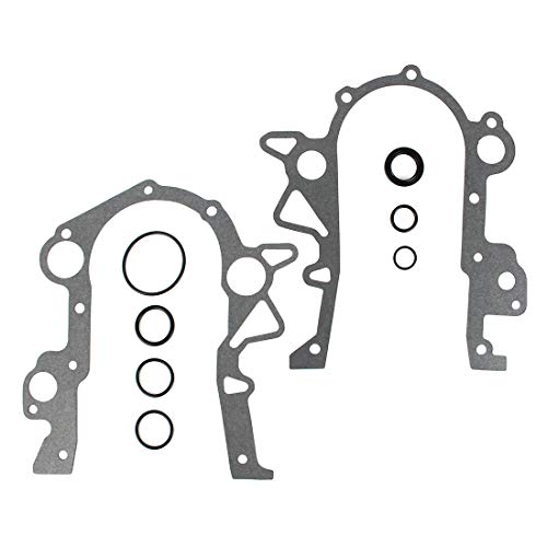 DNJ TC1135 Timing Cover Gasket for 1990-2010, Chrysler, Dodge, Plymouth, Eagle, Volkswagen, Caravan, Concorde, Dynasty, Grand Caravan, Imperial, Pacifica, Routan, 3.3L-3.8L, V6, OHV, 201cid, 321cid