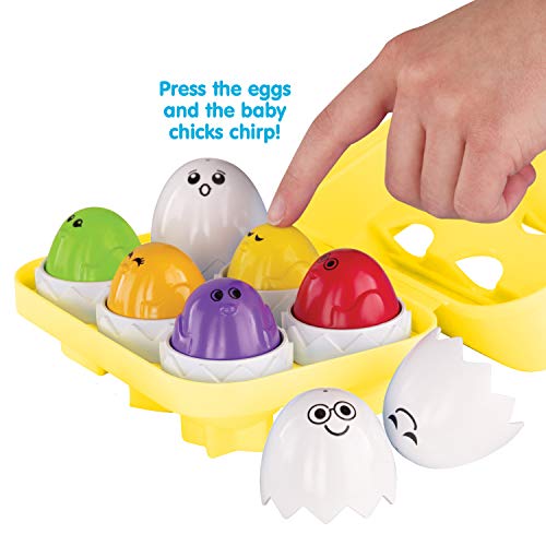 Kidoozie Peek N Peep Eggs, Mentally Stimulating, Employs Tactile Engagement, Sorting/Stacking Toy, for Toddlers Ages 12 Months and Older, Multi - Thumbnail 3