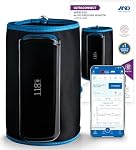A&D Medical Multi-User Bluetooth Blood Pressure Monitor for Home Use - UA-1200CNBLE - Wide Range Cuff (8.6-16.5" / 22-42cm), Up to 6 Users. Compact Design, Rechargeable Battery and USB Charging Cable