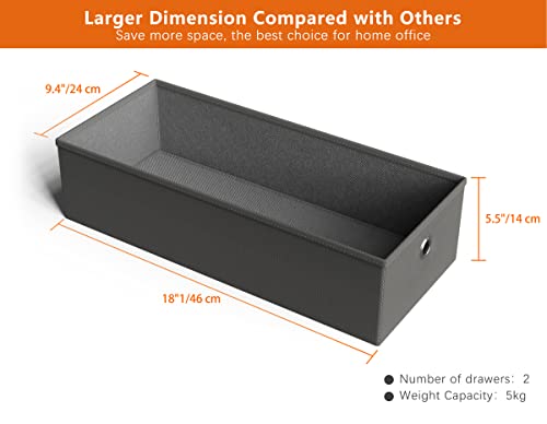 HOMIDEC Bureau d'ordinateur,Table de Bureau avec tiroirs Bureau d'écriture d'étude pour la Maison avec étagères de Rangement, Bureaux et postes de Travail pour Bureau à Domicile Chambre