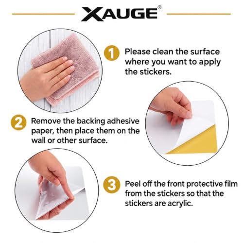 Image of XAUGE Acrylic Swastik Adhesive Sticker Gold 10x10 cm Set of 1