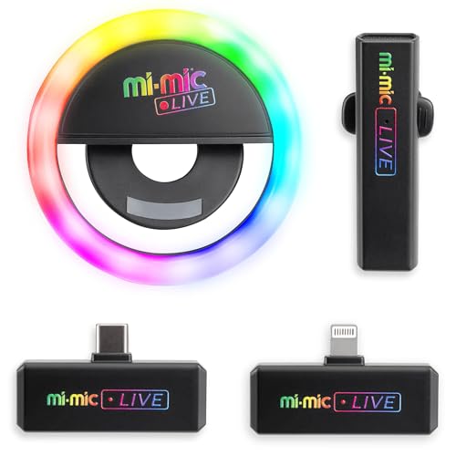 Set de vlogging con micrófono inalámbrico para solucionar problemas de audio e iluminación 3