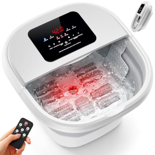 IERAKOR Bain de Pied Massant Chauffant Pliable avec Télécommande