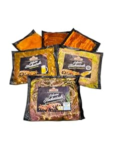Mariniertes Grillfleisch Paket XXL mit Senf, Bier, Kräuter, Paprika, Bauchscheiben und Chicken Steak | 6x frisches Steakfleisch für Grill und Pfanne