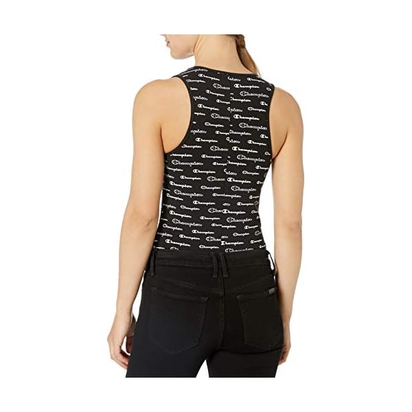 Champion Women's Authentic Body Suit, Scales of Scripts/Black, Small