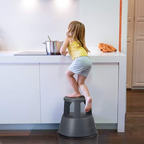 Giantex Rolling Step Stool with Retractable Wheels #TOP30