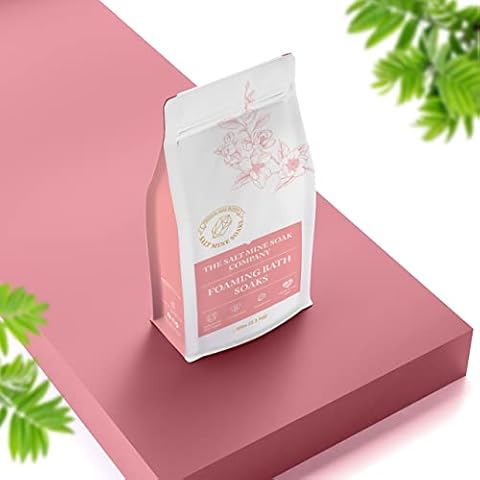 Lavender Foaming Fine Grain (.3mm) Bath Salt Soak 20 lbs - Custom - Pink Cover