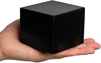 ZHYRA Velvet-Wrapped Black Gift Box – 8 × 8.5 × 10 cm | Luxury