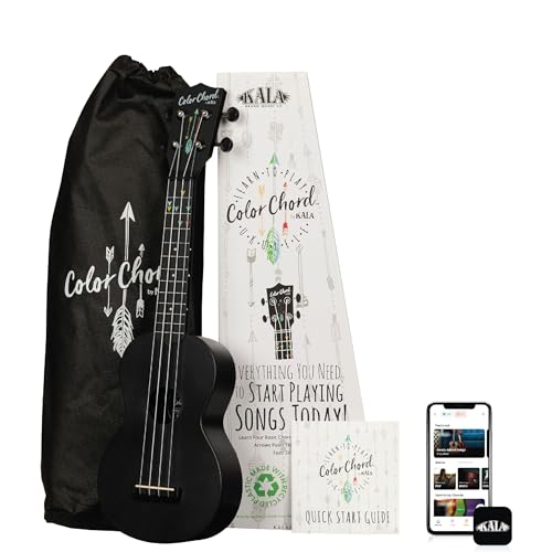 Kala (Kala-R-LTP-CC-S) Learn To Play Color Chord Recycled Ukulele –